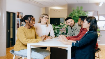 people sitting together
